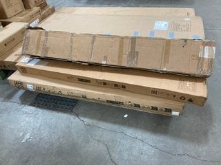 PALLET OF ASSORTED LA REDOUTE ITEMS TO INCLUDE LA REDOUTE QUILDA OAK BED FRAME (BOX 1 OF 3): LOCATION - A6 (KERBSIDE PALLET DELIVERY)