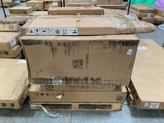 PALLET OF ASSORTED LA REDOUTE ITEMS TO INCLUDE LA REDOUTE BIFACE 3 DRAWER DESK (BOX 2 OF 2): LOCATION - A6 (KERBSIDE PALLET DELIVERY)