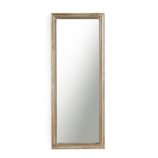 LA REDOUTE AFSAN 55 X 140CM SOLID MANGO RECTANGULAR MIRROR. RRP - £270: LOCATION - B7