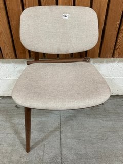 JOHN LEWIS & PARTNERS CARA DINING CHAIR IN NATURAL AND WALNUT - RRP £140: LOCATION - A3