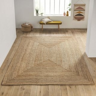 LA REDOUTE INTERIEURS AFTAS XXL JUTE RUG. SIZE: 300X400CM. RRP - £499: LOCATION - D3