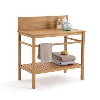 LA REDOUTE INTERIEURS MERCURE ACACIA BATHROOM VANITY UNIT, 90CM. RRP - £265: LOCATION - D3