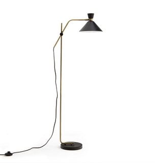 AM.PM ZOTICUS AGED BRASS ADJUSTABLE READING FLOOR LAMP. RRP - £255: LOCATION - D4