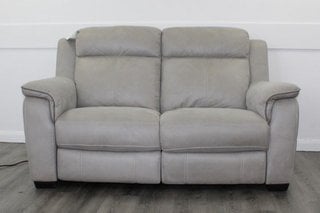 LAMBERT 2 SEATER POWER RECLINER SOFA IN GREY FABRIC RRP: £1679: LOCATION - B2