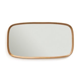 AM.PM ORION 110CM HIGH SOLID OAK RECTANGULAR MIRROR. RRP - £1050: LOCATION - D5