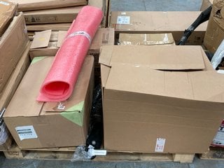 PALLET OF ASSORTED ITEMS TO INCLUDE HOMEFIRE HEAT LOGS: LOCATION - A6 (KERBSIDE PALLET DELIVERY)