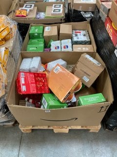 PALLET OF ASSORTED FOOD/DRINK TO INCLUDE MALTESERS TRUFFLES EASTER EGG BBE: 26/05/24: LOCATION - A9 (KERBSIDE PALLET DELIVERY)