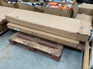 PALLET OF ASSORTED INCOMPLETE ITEMS TO INCLUDE 2 DOOR WARDROBE: LOCATION - A11