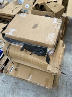 PALLET OF ASSORTED HOUSEHOLD ITEMS TO INCLUDE AUTOMOTIVE TWIN-TURBO ENGINE MANIFOLD: LOCATION - A5 (KERBSIDE PALLET DELIVERY)