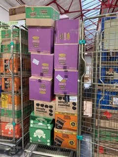 CAGE OF ASSORTED CRISPS TO INCLUDE WALKERS SQUARES CHEESE & ONION FLAVOUR CRISPS - BBD 09/11/24 (CAGE NOT INCLUDED): LOCATION - A6 (KERBSIDE PALLET DELIVERY)