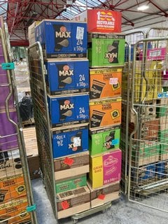 CAGE OF ASSORTED CRISPS TO INCLUDE WALKERS MAX CHEESE & ONION FLAVOUR CRISPS - BBD 02/11/24 (CAGE NOT INCLUDED): LOCATION - A6 (KERBSIDE PALLET DELIVERY)