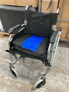 FREE TO BE ALU MANUAL WHEELCHAIR IN BLACK AND BLUE: LOCATION - A6