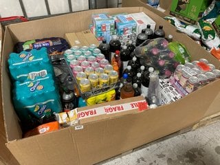 (COLLECTION ONLY) PALLET OF ASSORTED DRINKS TO INCLUDE LIPTON 6X1.25L MANGO ICE TEA - BBE 05/25: LOCATION - A8