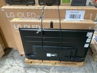 (COLLECTION ONLY) PALLET OF ASSORTED TVS (SPARES & REPAIRS, MAIN BOARD REMOVED) TO INCLUDE LG OLED EVO 55" TV - MODEL NO. OLED55G45LW: LOCATION - A1