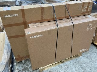 (COLLECTION ONLY) PALLET OF ASSORTED TVS (SPARES & REPAIRS, MAIN BOARDS REMOVED) TO INCLUDE SAMSUNG 70" CRYSTAL UHD TV - MODEL NO. UE75DU7200KXXU: LOCATION - A1