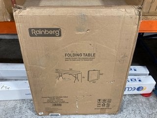 RAINBERG 6FT FOLDING TABLE IN WHITE: LOCATION - AR12