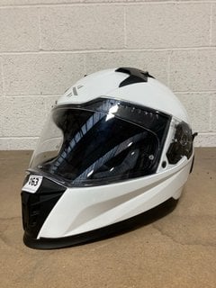 (COLLECTION ONLY) SHOX ECLIPSE HELMET IN BLACK AND WHITE SIZE SMALL 55-56: LOCATION - AR13