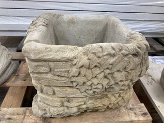 (COLLECTION ONLY) STONEWORK SMALL IVY BRICK GARDEN PLANTER: LOCATION - A3