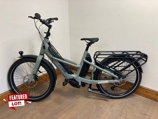 (COLLECTION ONLY) CUBE LONGTAIL SPORT HYBRID 725 ELECTRIC BIKE IN SWAMP GREY RRP - £3499: LOCATION - PB