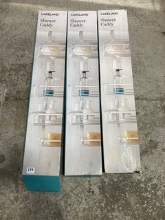 3 X LAKELAND SHOWER CADDIES: LOCATION - B1