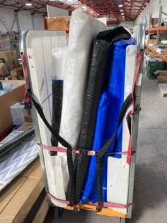 CAGE OF ASSORTED COT BED MATTRESSES (CAGE NOT INCLUDED): LOCATION - B3 (KERBSIDE PALLET DELIVERY)