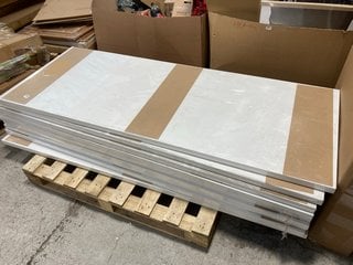 PALLET OF WHITE FIRE DOORS: LOCATION - A2 (KERBSIDE PALLET DELIVERY)