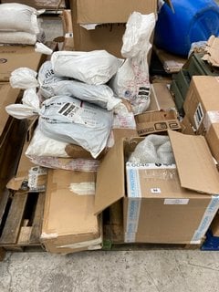 PALLET OF ASSORTED INDUSTRIAL/DIY ITEMS TO INCLUDE SPECIALIST CRAFTS BUFF SCHOOL CLAY: LOCATION - A5 (KERBSIDE PALLET DELIVERY)