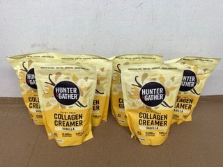 QTY OF 300G HUNTER & GATHER DAIRY FREE COLLAGEN CREAMER POWDER BAGS IN VANILLA - BBE 08/2026: LOCATION - E7