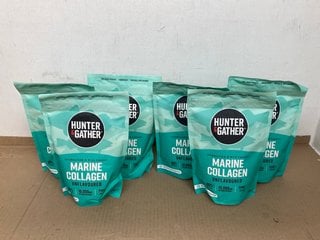 QTY OF 300G HUNTER & GATHER HYDROLYSED & WILD CAUGHT MARINE COLLAGEN UNFLAVOURED POWDER - BBE 03/2027: LOCATION - E7