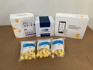 QTY OF ASSORTED HEALTH CARE ITEMS TO INCLUDE OMNIPOD PACK OF 10 INSULIN DELIVERY SYSTEM: LOCATION - H5