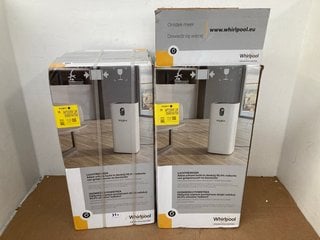 2 X WHIRLPOOL AIR PURIFIER IN WHITE - MODEL: AP33OW - COMBINED RRP:£106: LOCATION - H5