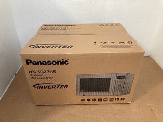 PANASONIC 1000W 23L STAINLESS STEEL MICROWAVE - MODEL: NN-SD27HS: LOCATION - H4