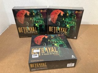 3 X BETRAYAL AT HOUSE ON THE HILL 3RD EDITION BOARD GAMES: LOCATION - H3