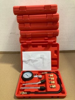 10 X PROFESSIONAL PETROL ENGINE COMPRESSION TESTER KIT SETS: LOCATION - G1