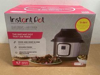 INSTANT POT 11 IN 1 DUO CRISP AND AIR FRYER- RRP £159.99: LOCATION - G7