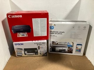 3 X ASSORTED PRINTERS TO INCLUDE EPSON ECOTANK ET-2861: LOCATION - G10