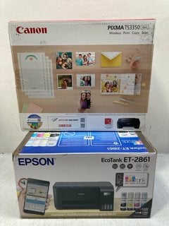 CANON PIXMA TS3350 PRINTER BLACK TO INCLUDE ECOTANK ET-2861 PRINTER IN BLACK: LOCATION - G12