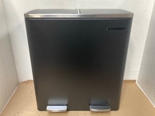 SONGMICS DOUBLE 30L BIN IN BLACK - MODEL: LTB60BK: LOCATION - G14