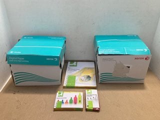 5 X ASSORTED STATIONERY ITEMS TO INCLUDE XEROX A4 PAPER: LOCATION - F16