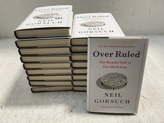 18 X "OVER RULED THE HUMAN TOLL OF TOO MUCH LAW " BOOKS BY NEIL GORSUCH: LOCATION - F14