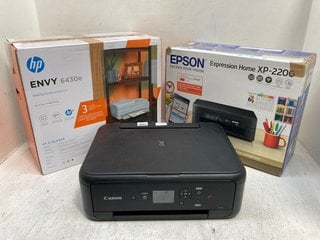 3 X ASSORTED PRINTERS TO INCLUDE EPSON XP-2200 PRINTER IN BLACK: LOCATION - G13