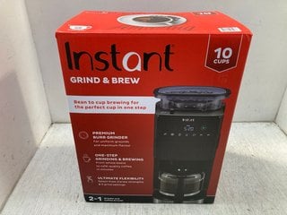 INSTANT 2 IN 1 GRINDER AND COFFEE BREWER - MODEL: GBCM-1000 - RRP:£150: LOCATION - F12