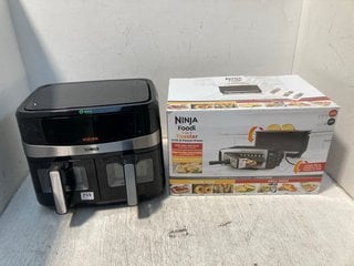 TOWER VIZION VORTX DUAL AIR FRYER - RRP £129 TO INCLUDE NINJA FOOD 3 IN 1 TOASTER - COMBINED RRP £207: LOCATION - F10