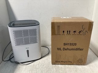 2 X SWAN 10L DEHUMIDIFIER IN WHITE - MODEL: SH15520: LOCATION - F10