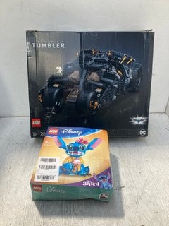 DISNEY LEGO STITCH - MODEL:43249 TO INCLUDE LEGO BATMOBILE TUMBLER - MODEL:76240: LOCATION - F9