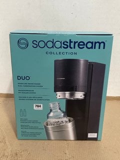 SODASTREAM DUO SPARKLING WATER MAKER IN BLACK - RRP:£150: LOCATION - F8