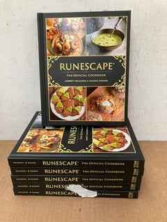 6 X RUNESCAPE OFFICIAL COOKBOOKS BY JARRETT MELENDEZ AND SANDRA ROSNER - COMBINED RRP:£149: LOCATION - F7