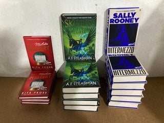 QTY OF ASSORTED BOOKS TO INCLUDE THE INTERMEZZO BY SALLY ROONEY: LOCATION - F6