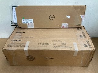 3 X TOSHIBA TONER CARTRIDGES TO INCLUDE DELL KEYBOARD IN BLACK: LOCATION - F6