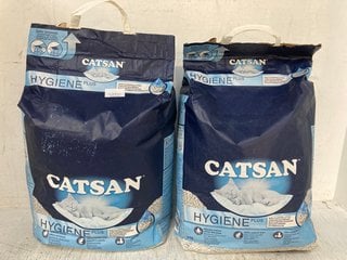 2 X CATSAN HYGIENE PLUS 20L CAT LITTER - BBE: 01/03/2029: LOCATION - E1